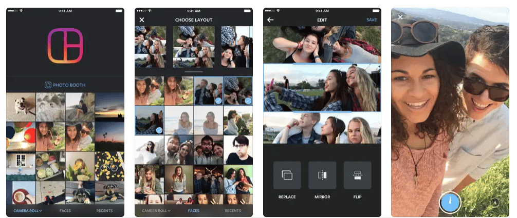 Instagram grid photo booth images