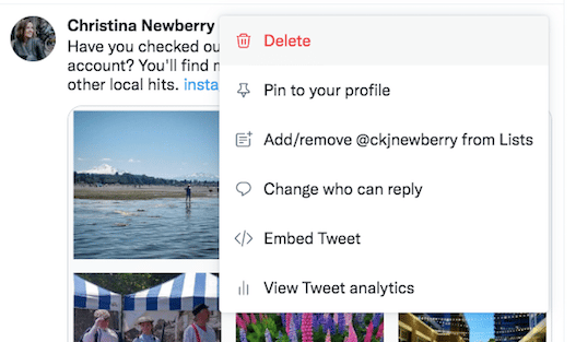 delete old tweets manually