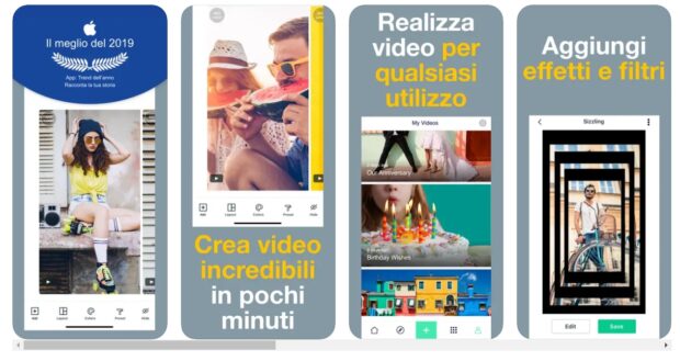 la schermata che mostra l’app Magisto sull’App store