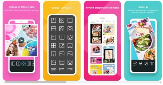 la schermata che mostra l’app per storie di Instagram hotoGrid sull’App store