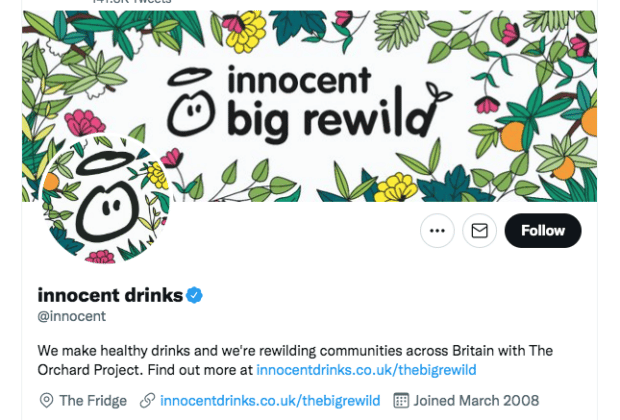 innocent drinks bio healthy drinks and rewilding communities across Britain
