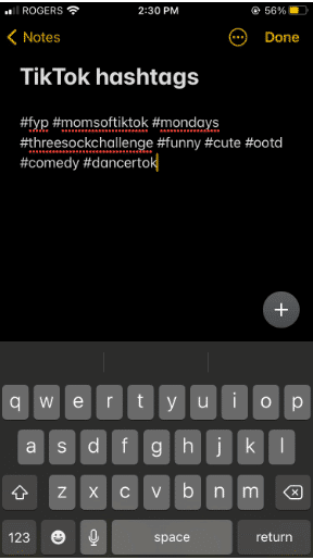 TikTok hashtags on the notes app - The Best TikTok Hashtags for Growth in 2024