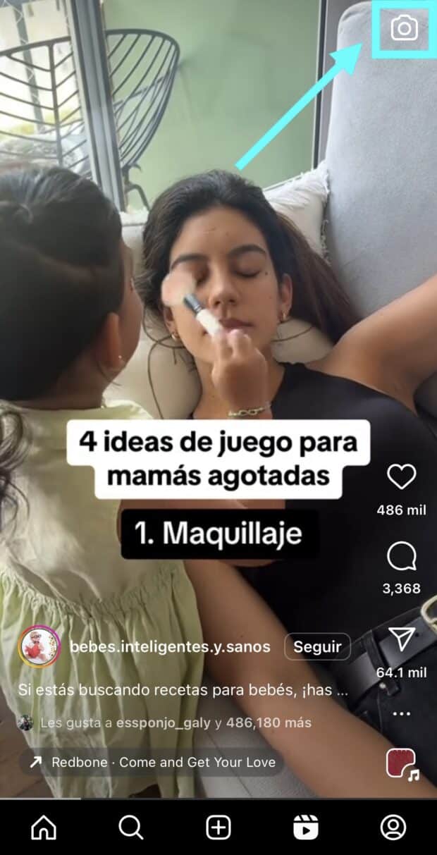 Ícono de cámara Cómo hacer un reel