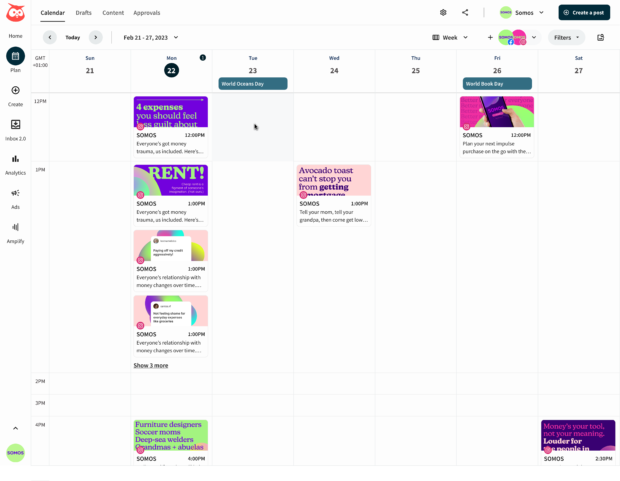 Hootsuite planner