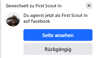 Zu einem anderen Profil auf Facebook wechseln