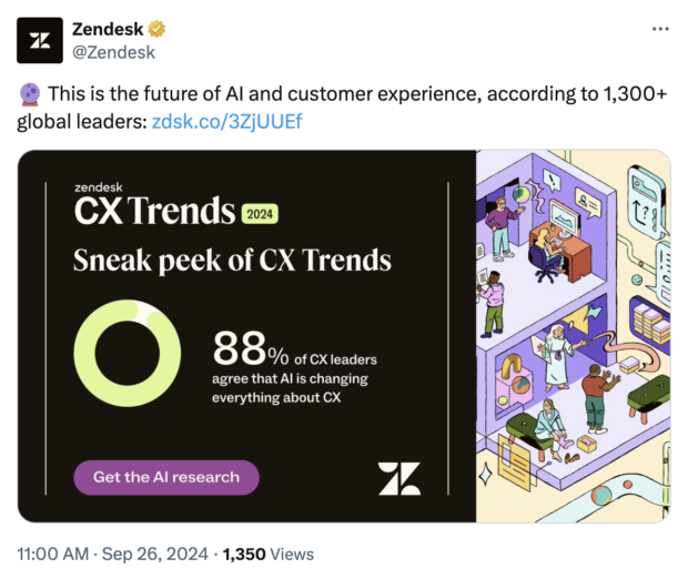 Zendesk CX trends future of AI