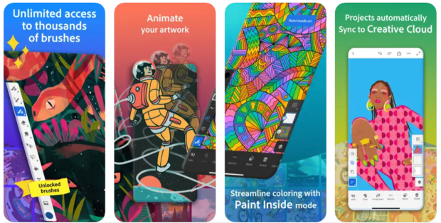 unlimited access to thousands of brushes